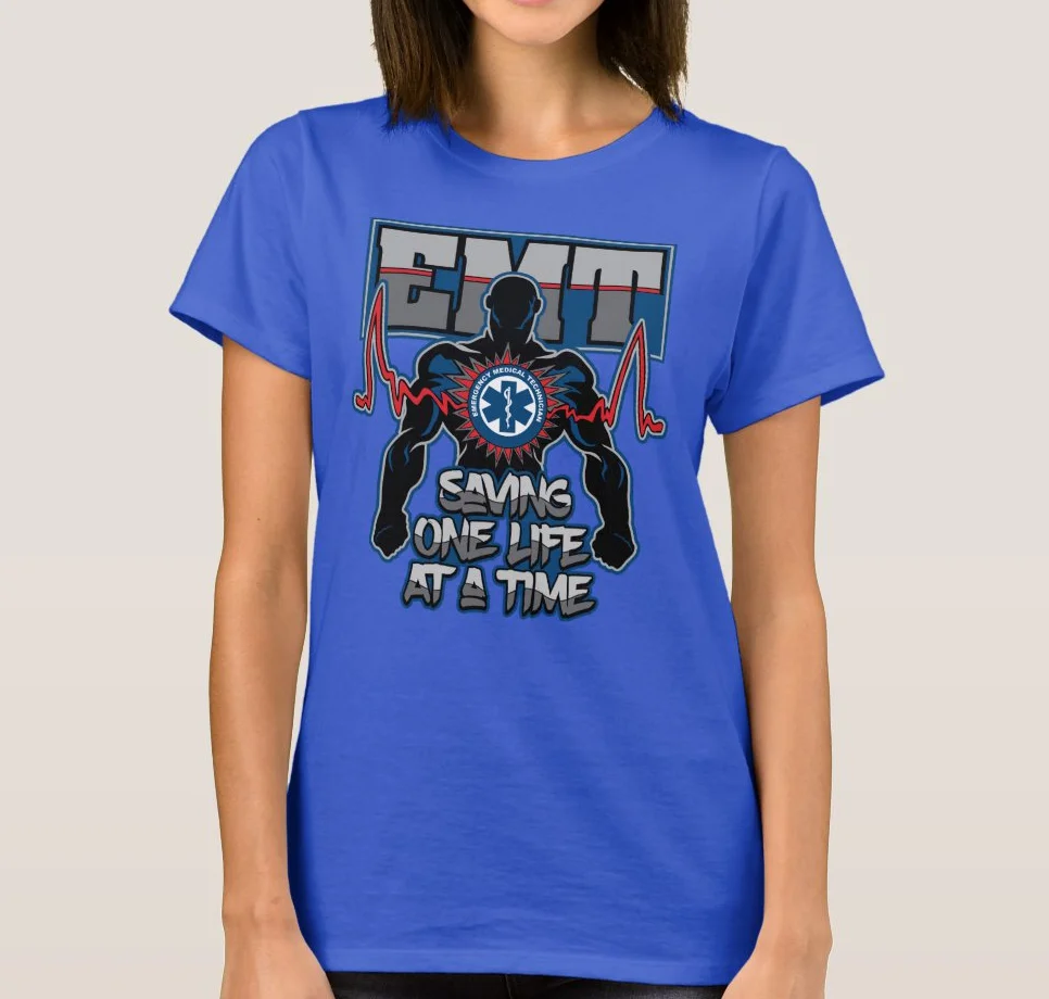 

Футболка для женщин EMT Save One Live At Time