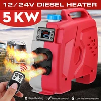 5000w car heater defroster high power defrost fog machine 12v24v car heating car appliances lcd 4 holes for rv motorhome trucks