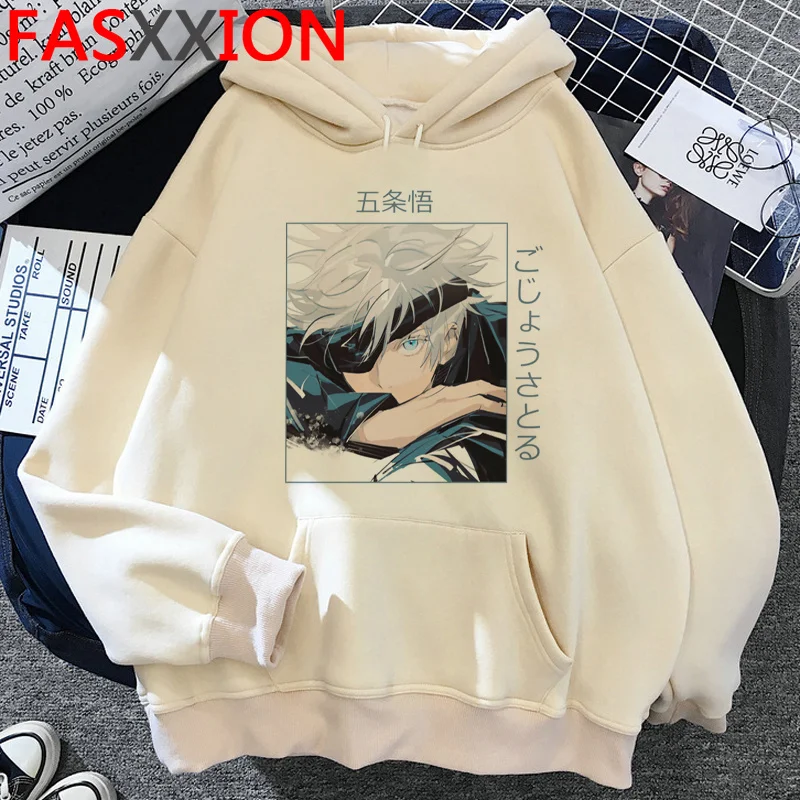 

Anime Jujutsu Kaisen Yuji Itadori Gojo Satoru hoodies female harajuku Oversized 2021 Ulzzang female sweatshirts printed
