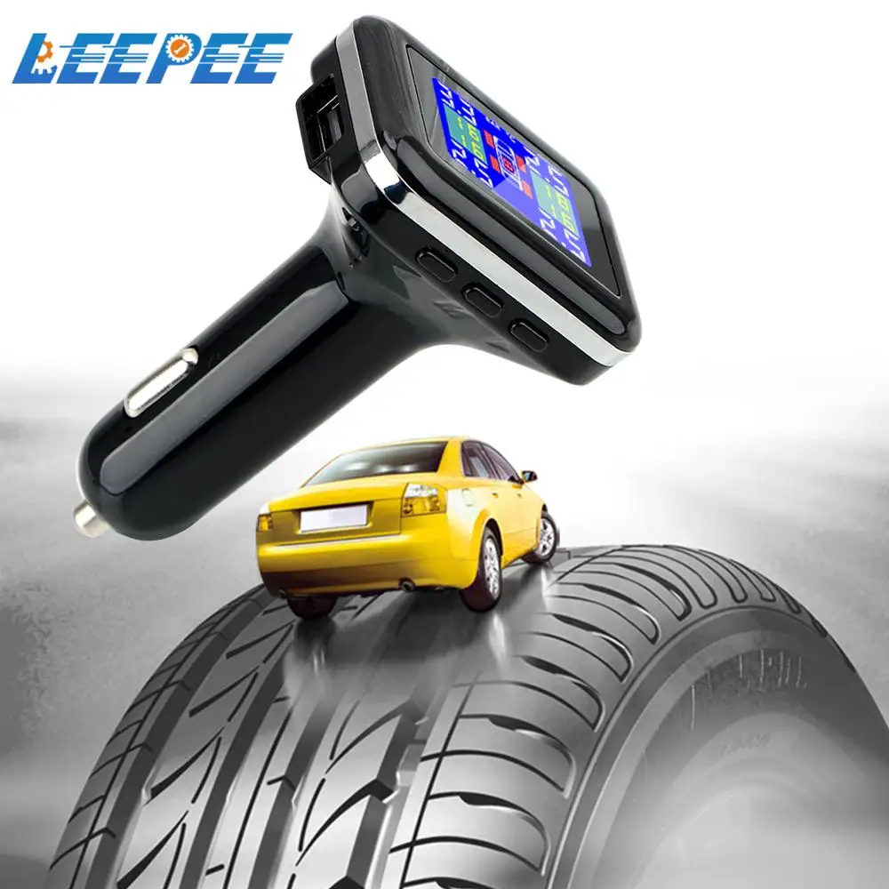 

Система контроля давления в шинах TPMS, с внешними датчиками и ЖК-дисплеем