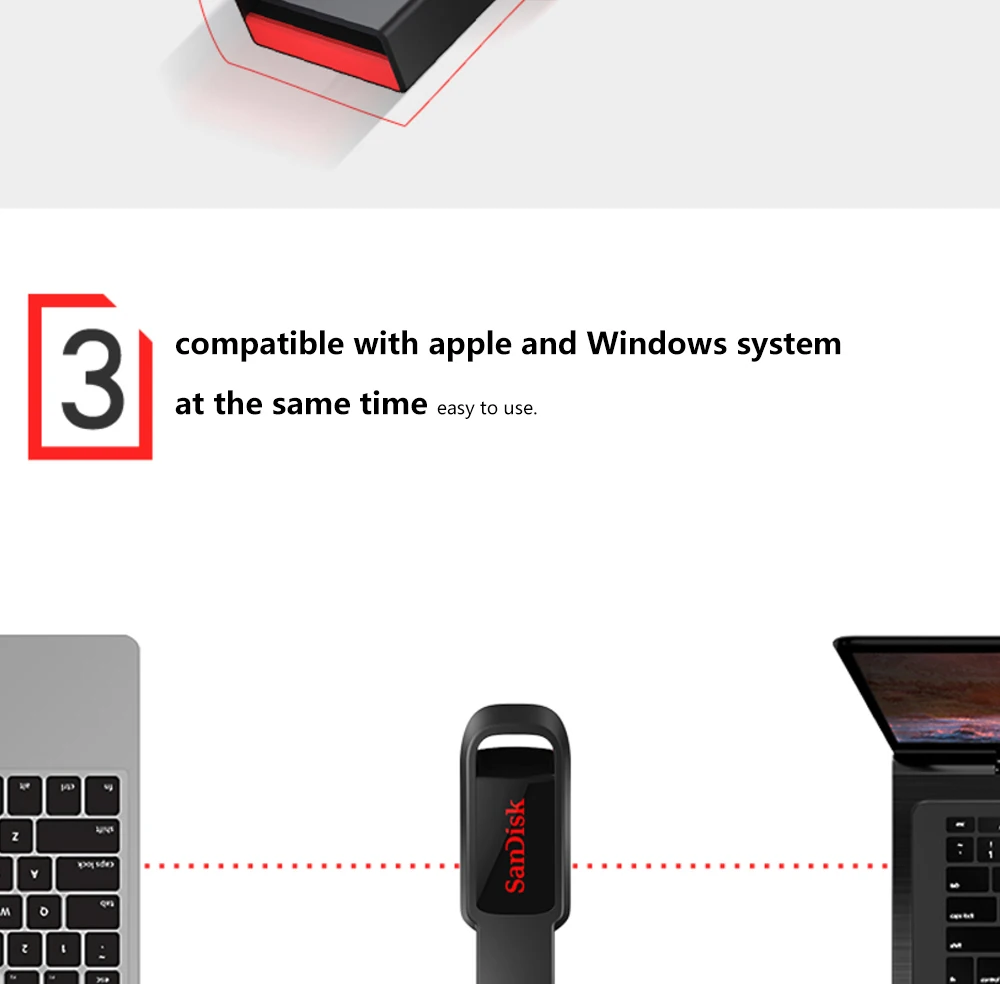 SanDisk CZ61 USB флеш-накопитель 128 ГБ Флешка 16 ГБ 32 ГБ 64 ГБ Флешка USB флешка для ноутбука