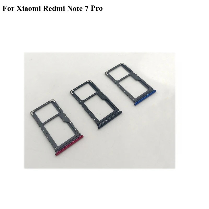 Оригинальный лоток для SIM карты Xiaomi Redmi note 7 pro + Micro SD держатель Слот адаптер гнездо