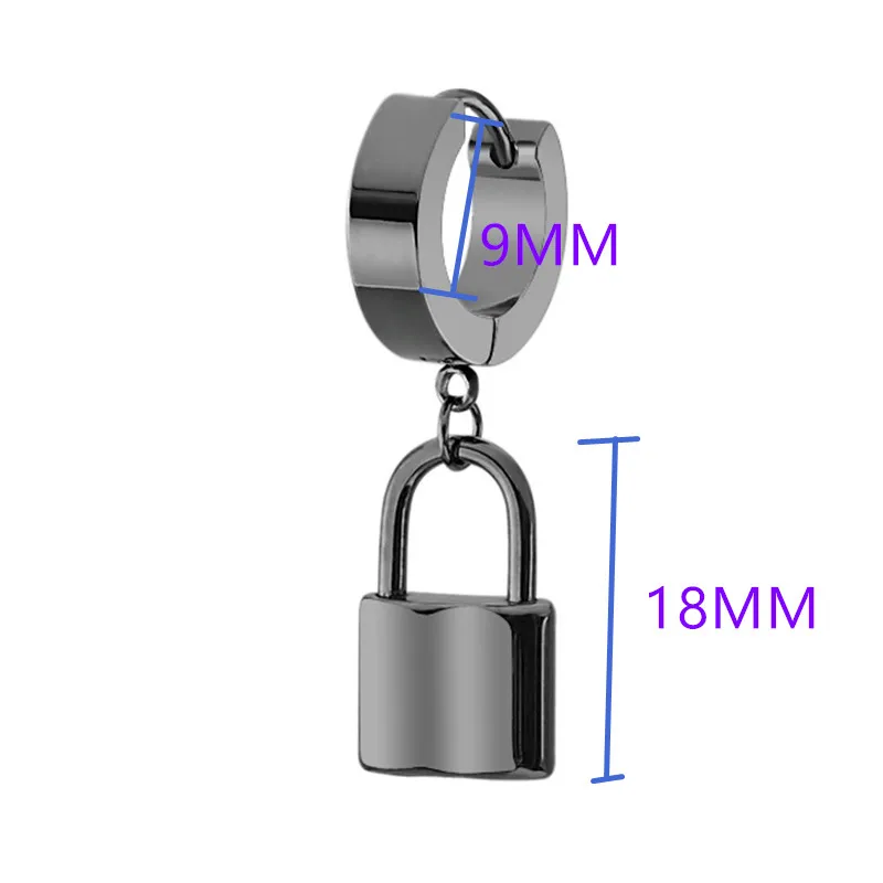 Женские серьги-гвоздики с замком kpop вечерние серьги из нержавеющей стали в стиле