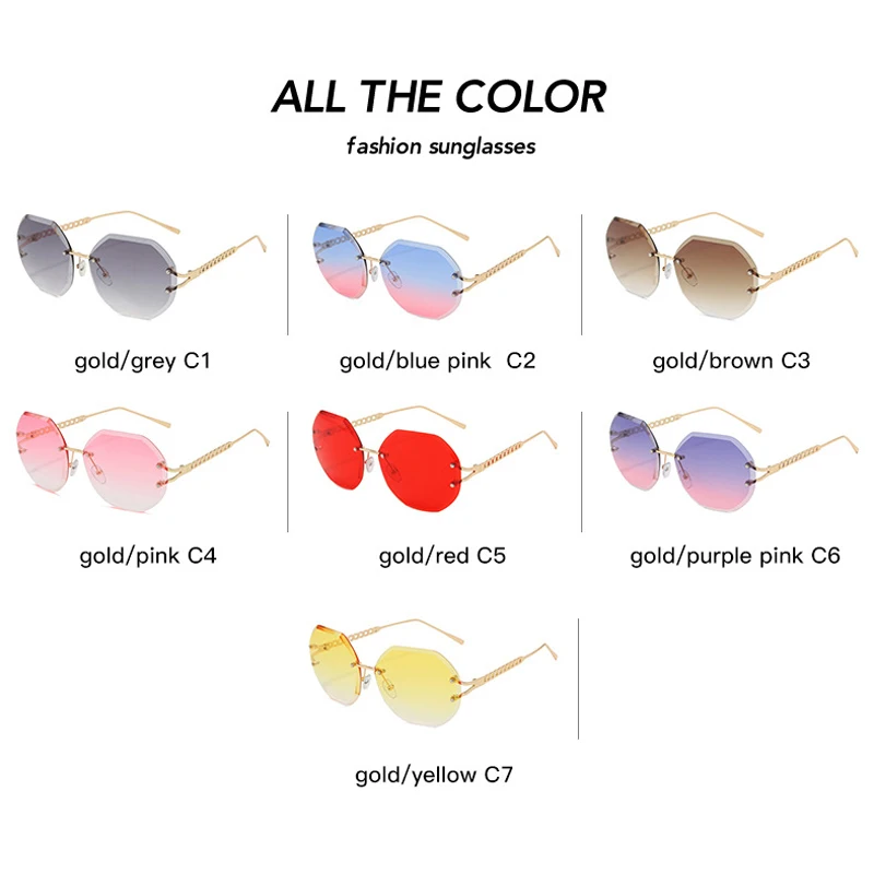 

Zilead Fashion Polygon Sunglasses For Men and Women Sun Glasses Metal Luxury Female Spectacles Eyeglasses Colored Eyewear UV400