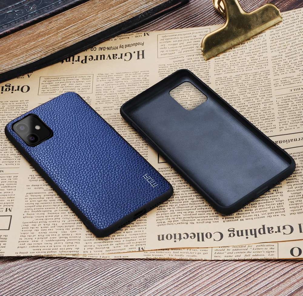 Для iPhone 11 pro чехол mofi для iPhone 11 max чехол задняя крышка мягкая pu кожа для iPhone 11 чехол Защитная перчатка чистый черный красный