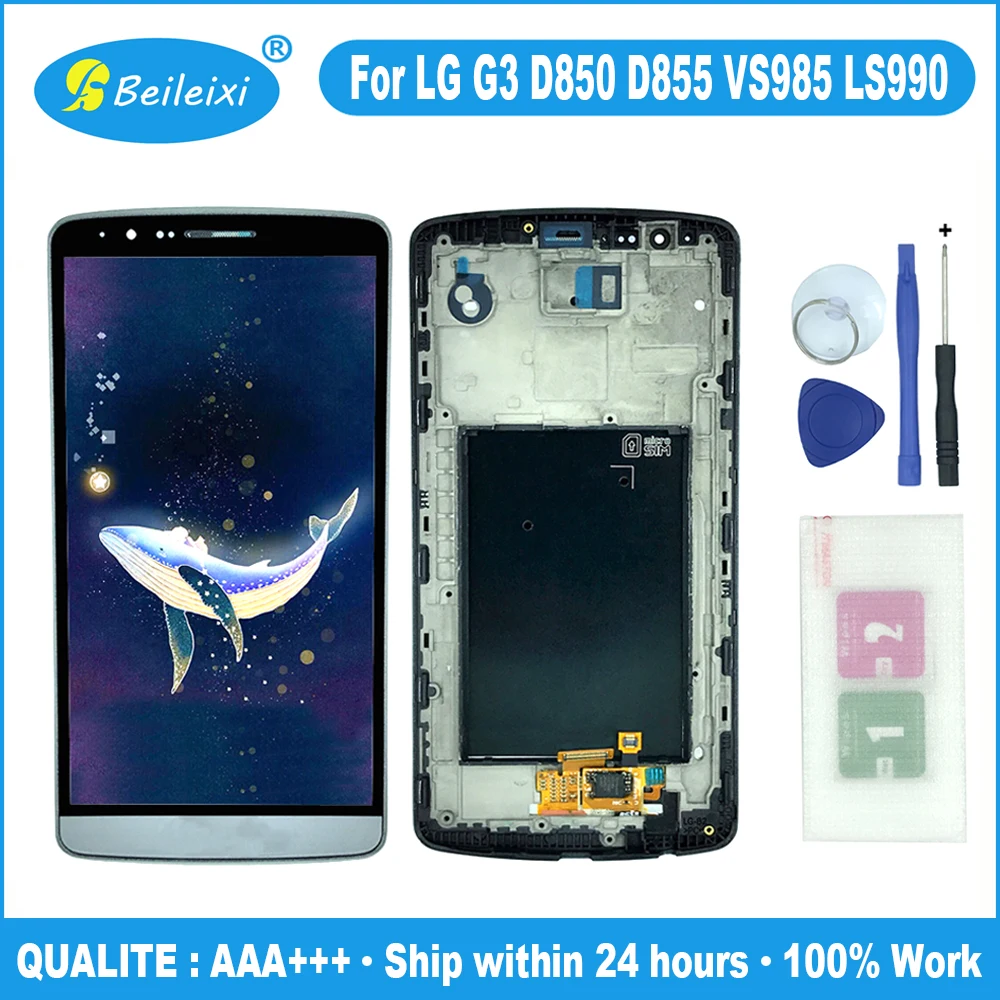 Для LG G3 D850 D851 D852 D855 VS985 LS990 D858 D858HK D856 D857 D859 ЖК дисплей кодирующий преобразователь