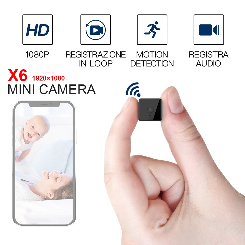 

Wireless Camera Wifi Night Vision Mini DV Camera Security Camcorder HD Night Vision Security Alarm Type Equipment Drop Shipping