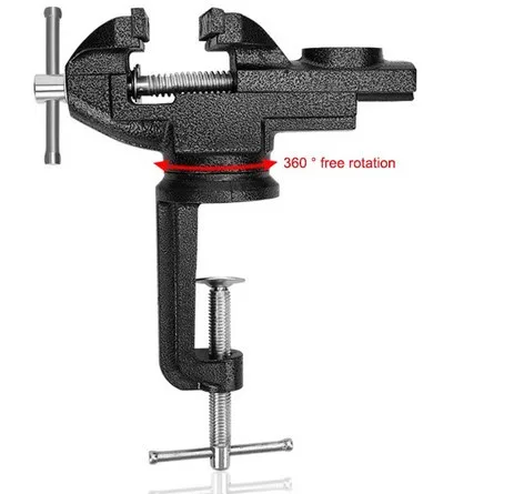 

Rotating Tables Miniature Small Jewelers Hobby Clamp On Table Bench Vise Mini Tool For DIY Crafts Mold Fixed Repair Tool