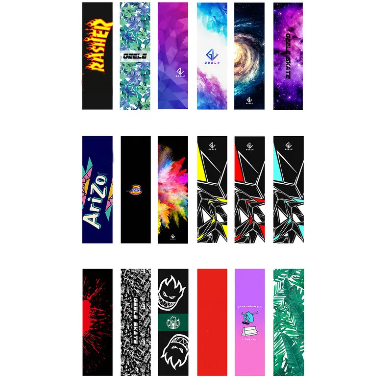 120 см Танцы Лонгборд Griptapes длинная доска лента для рукояток скейтборда Griptapes анти-скольжение наждачная бумага Цветной Графический Палуба Защитная крышка