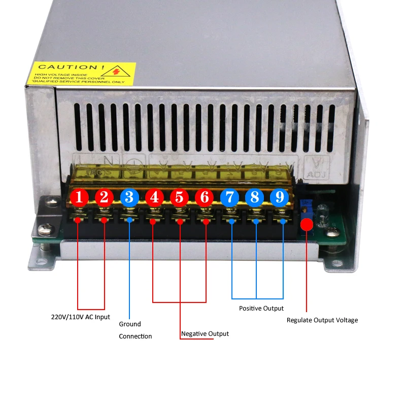 Single output power supply 600W AC-DC 12V 50A 24V 25A 30V 36V 48V 60V 70V 80V 90V 100V 110V 120V LED SMPS CCTV charger | Обустройство