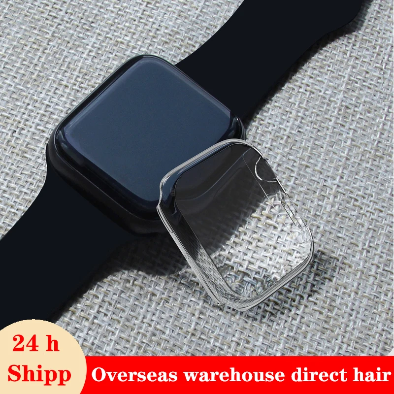 

Screen protector case for Apple watch band 44mm 40mm correa band 42mm 38mm waterproof bumper cover for iwatch series 3 4 5 6 SE