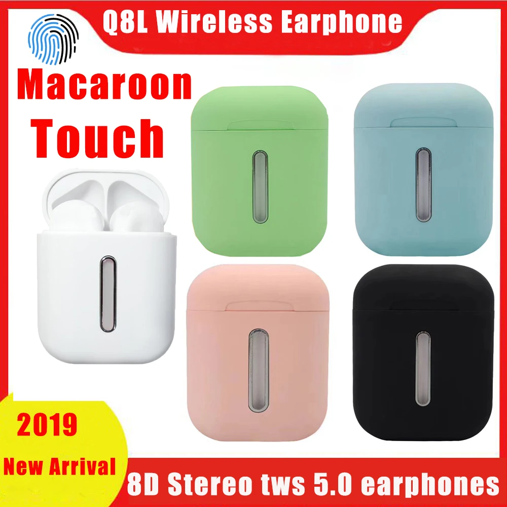 MacaLum Q8L 4D Bluetooth стереонаушники беспроводные наушники ture Mini спортивные сенсорные