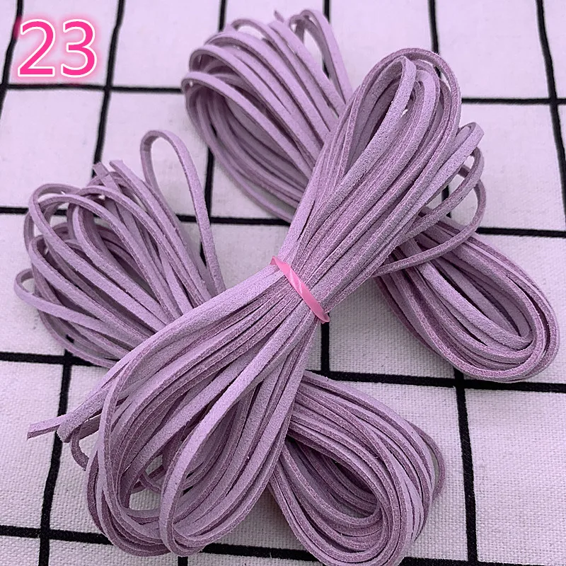 5 ярдов/3 мм из искусственной замши на плоской подошве плетеный шнур корейские