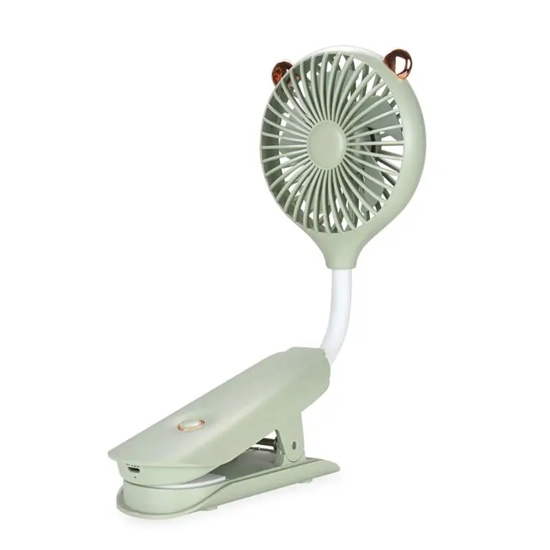 

Small USB Charging Fan Portable Mini Desktop Clip Fan for Baby Stroller Office