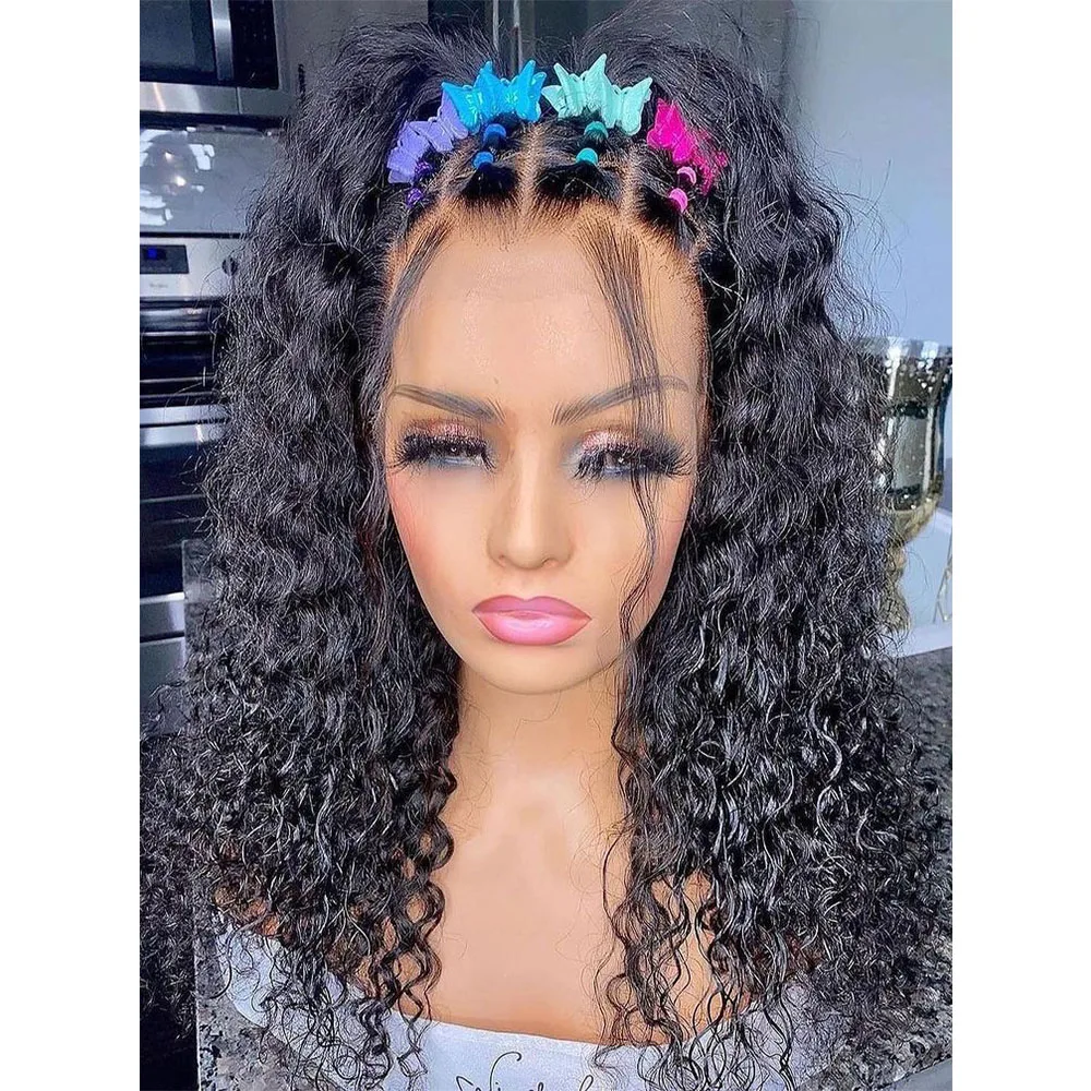 

Full Lace Human Hair Wigs Bleached Knots Remy Curly Human Hair Wig Lace Front Wigs For Women Hd Lace Frontal Wig 150% Brazilian