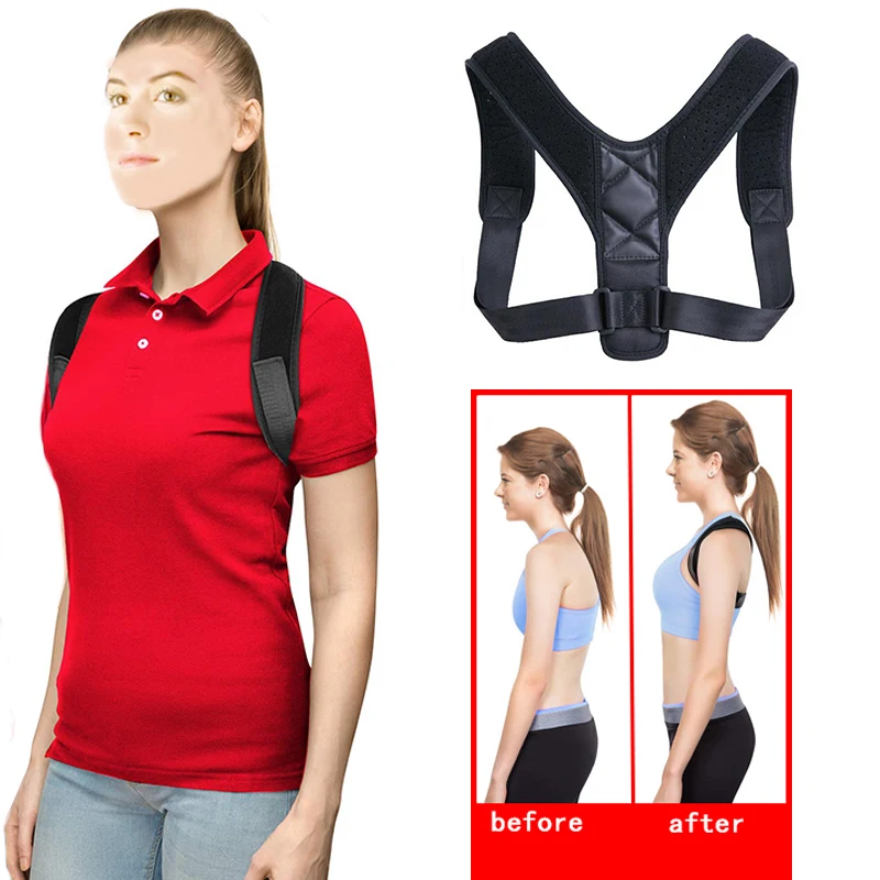 Поддерживающий Пояс для спины регулируемый плечевой пояс коррекции осанки