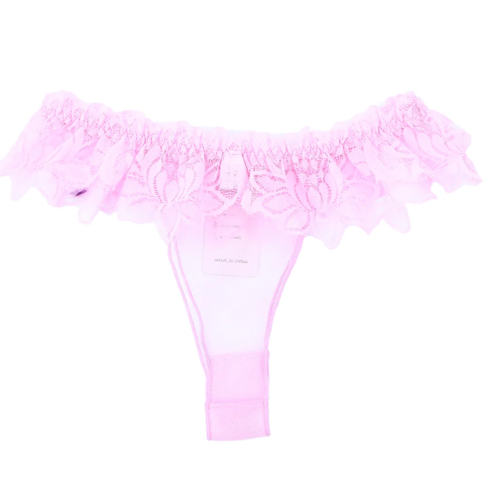 pink Модные Эротические трусики с вышивкой, трусики-стринги, женское нижнее белье, сексуальное мягкое нижнее белье, прозрачное ультра-тонкое сексуальное нижнее белье Thongt - Цвет: pink