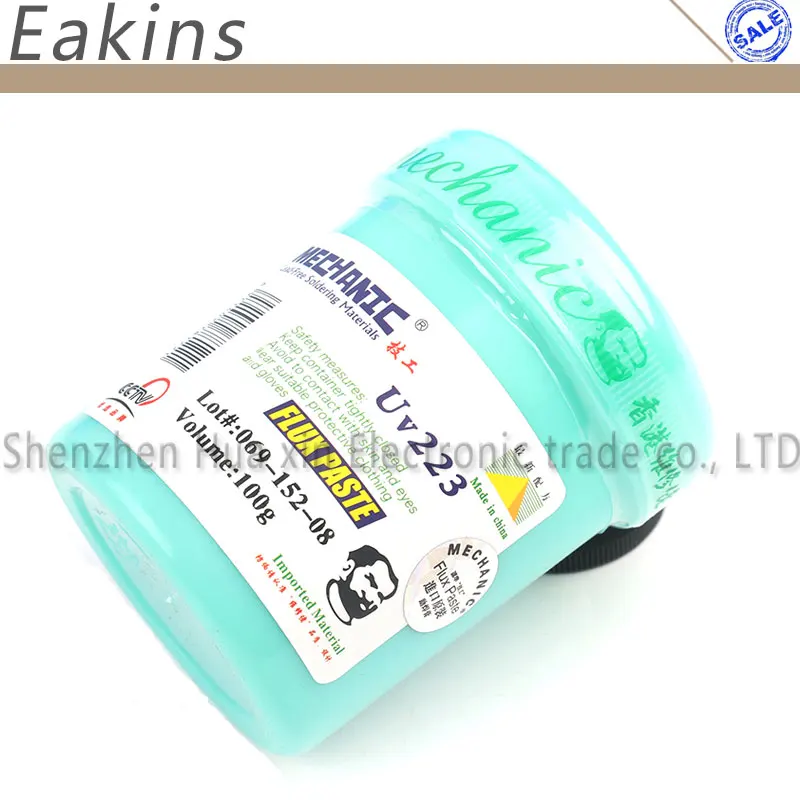 Пастообразный флюс MECHANIC 100g UV223 + UV559 паста с бесплатной очисткой для реболлинга BGA