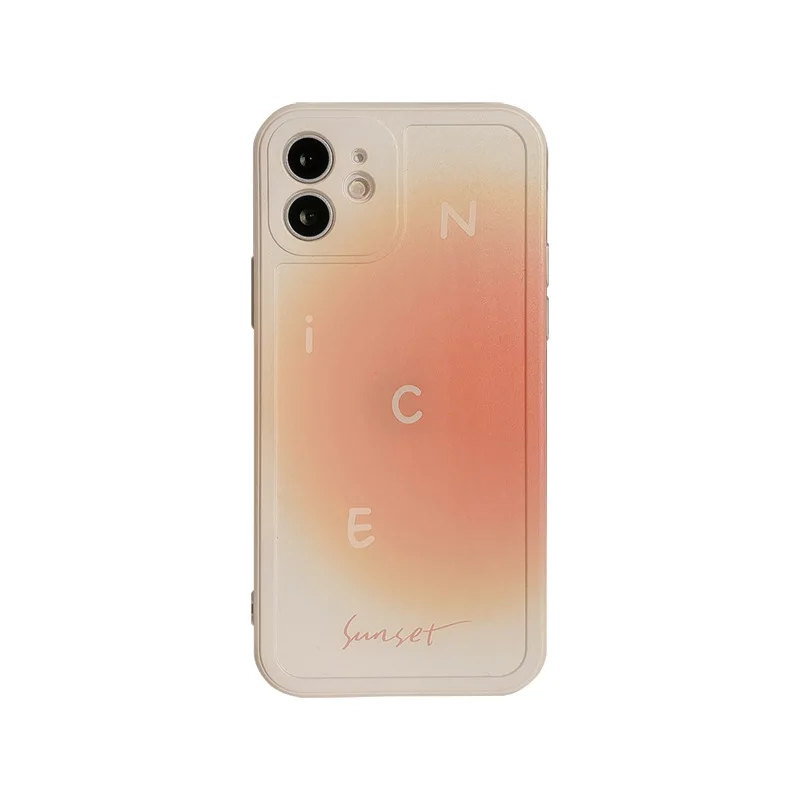 

ins style literary gradient blooming suitable for iPhone12 Apple mobile phone shell 11pro max soft XS suitable for 8plus soft