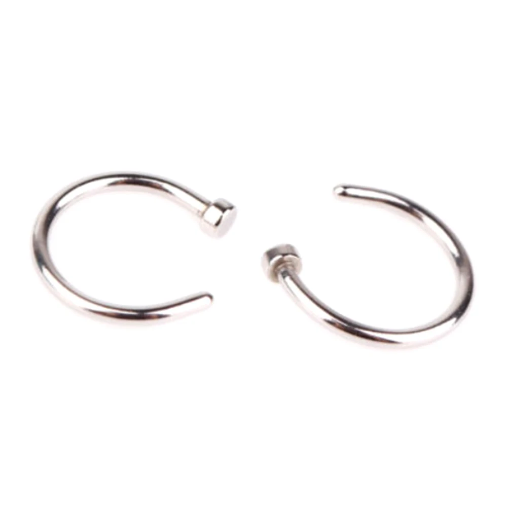 Ложная перегородка из медицинского титана для носа кольцо белого золота тела