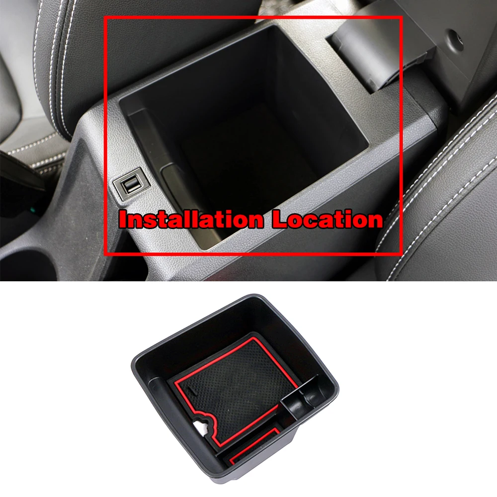 

For MG ZS 2017-2019 Central Console Armrest Container Storage Box Refit Holder Tray Car Stowing Tidying