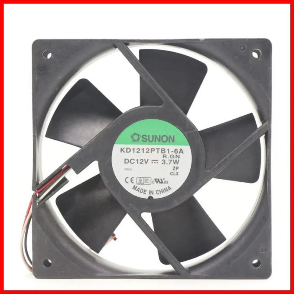 

Sunon KDE1212PTB1-6A 12025 12VDC 5.4W 0.45A 3100 RPM Ball Bearing Axial Fan for Computer Case