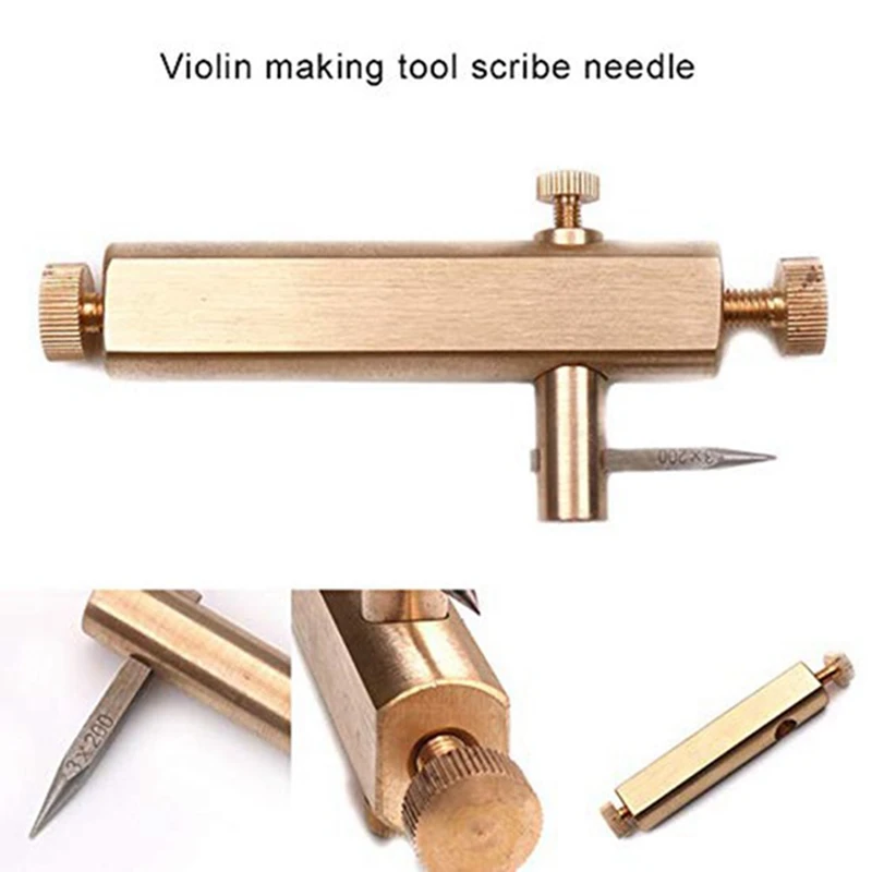 

Violin Making Tools Brass Purfling Groove Knife Inlay Inlaid Groove Carver Adjustable Luthier Musical Instrument Tool
