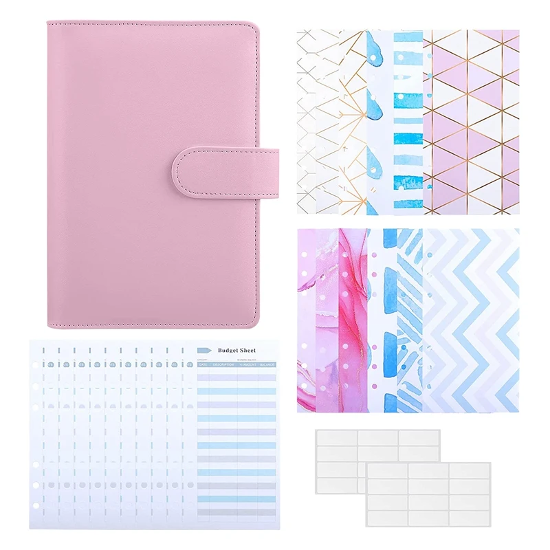 

A6 PU Binder Budget Set Cash Envelope System Budgeting Cash Envelopes Expense Budget Sheet Labels for Money Saving