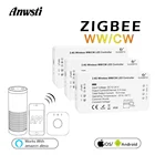 Светодиодный контроллер OPTO Zigbee G, беспроводной контроллер CCT для умного дома, мост WW, CW, светодиодный диммер 12 в 24 В, работает с Alexa Echo