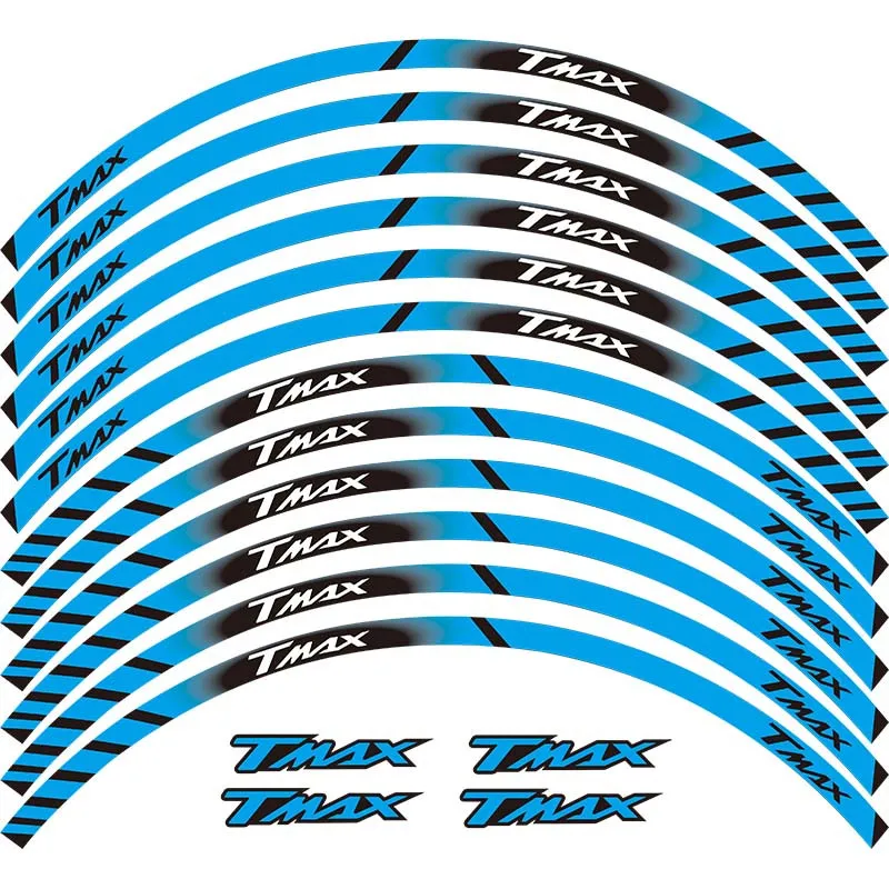 12 X Толстые края внешний обод наклейка полоса колесные наклейки подходит для YAMAHA