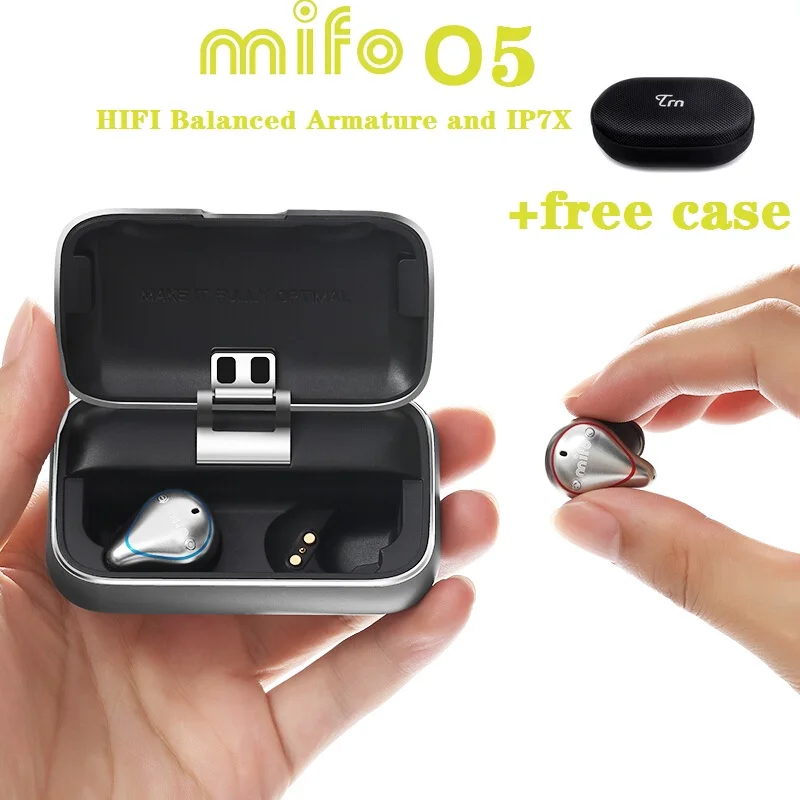 Mifo O5 Bluetooth 5 0 настоящие беспроводные мини-наушники в ухо funda наушники IP7X auriculares