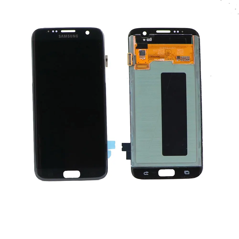 Оригинальный супер AMOLED ЖК дисплей 5 дюйма для SAMSUNG Galaxy s7 edge G935 G935F сенсорный экран с