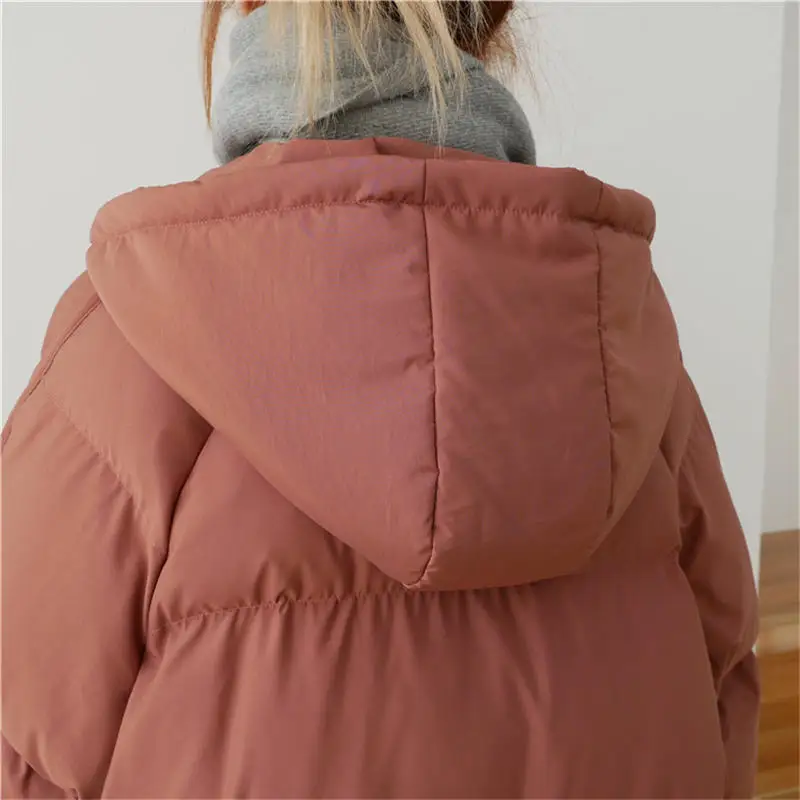 

Plus Size Winter Coat Women Clothes Loose Hooded Oversized Warm Down Cotton Coat Female Padded Thick Parkas Winter Jacket Q2979