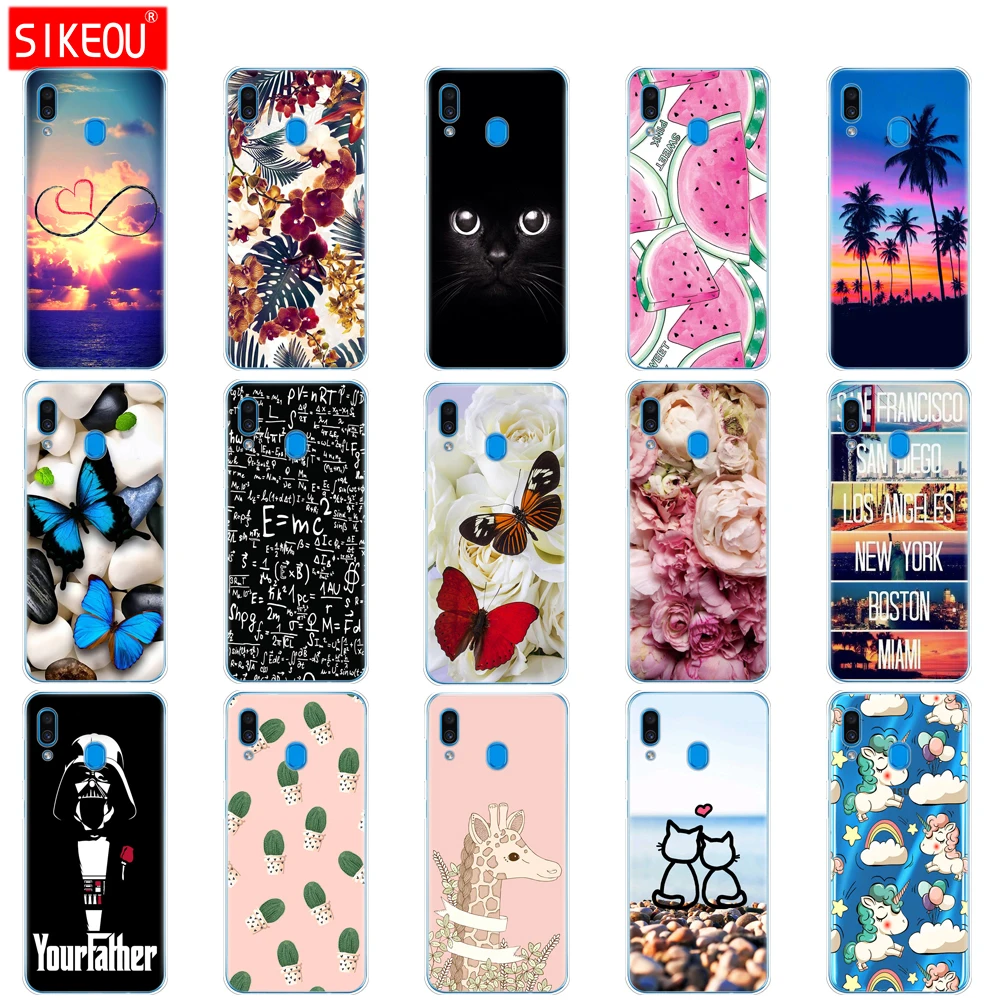 Чехол для Samsung Galaxy A20 чехол A20E силиконовая задняя крышка A 20 2019 A205F A202F мягкий бампер