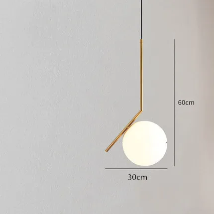large pendant light Скандинавский подвесной светильник s Глобус стеклянные подвесные лампы светодиодный шар подвесной светильник кухонный светильник закрепленный светильник ing - Цвет корпуса: large pendant light