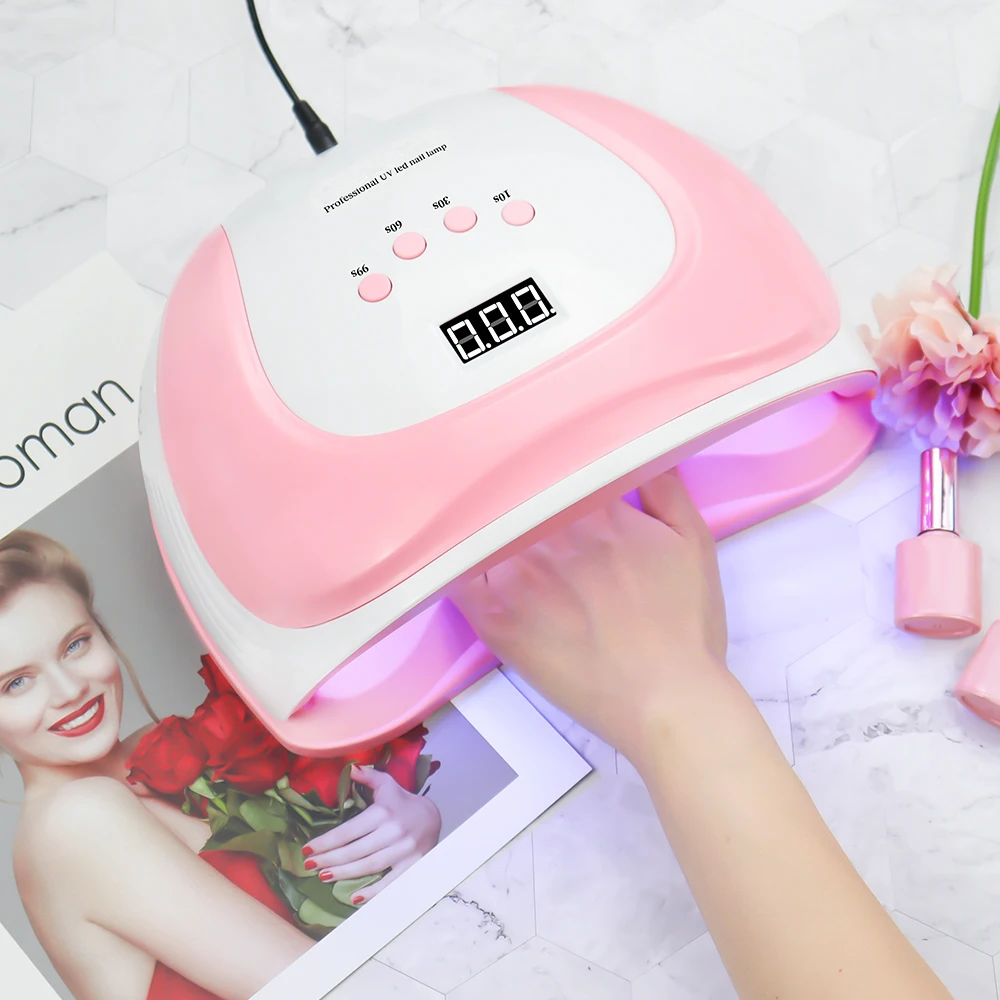 УФ-лампа для маникюра Сушилка ногтей 90/Вт двухручная лампа отверждения УФ-гель с