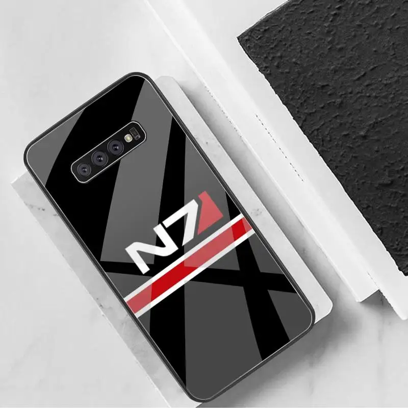 Чехол для телефона N7 Mass Effect закаленное стекло Samsung S20 Plus S7 S8 S9 S10 Note 8 9 10 | Мобильные