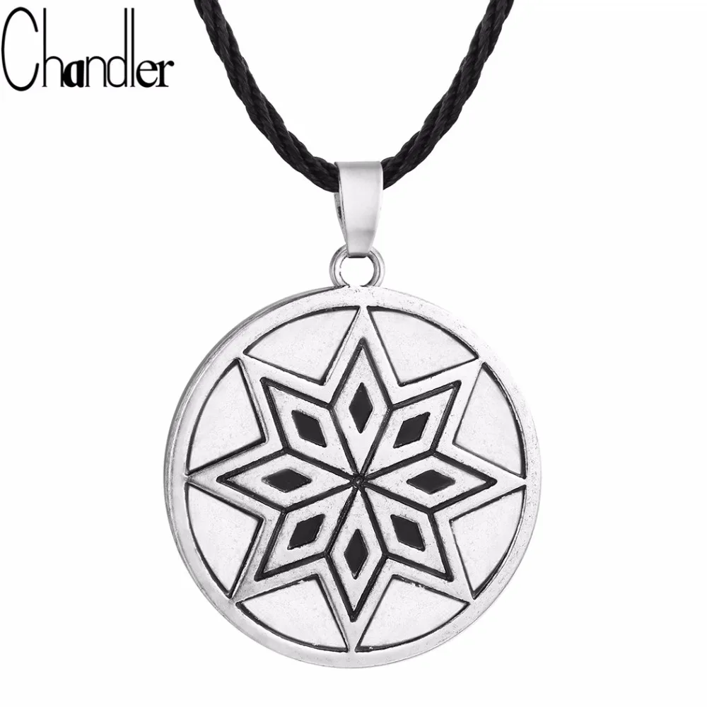 

Chandler Maple Amulet Pendant Necklace Ancient Slavic Talisman Round Charm Jewelry Pagan Collier For Men