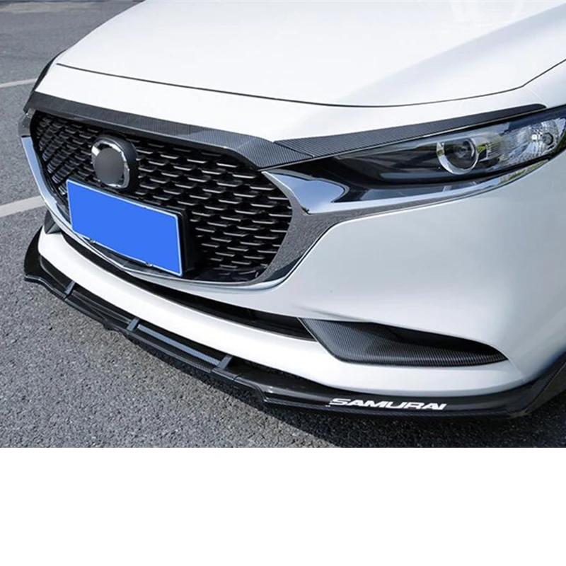 CEYUSOT для нового Mazda 3 машинный гараж из решетка отделкой полоса капот автомобиля украшения переднего бампера Грили Накладка mazda3 аксессуары M3