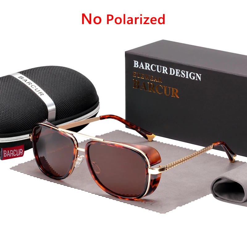 No Polarized Черепаха солнцезащитные очки Железный человек 3 Matsuda TONY стимпанк Солнцезащитные очки Мужские зеркальные коричневые градиентные солнцезащитные очки мода - Цвет линз: No Polarized