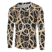 new sweatshirt golden pearl chain 3d printed baroque luxury casual cool fall and winter long sleeved for menwomen plus size 6xl