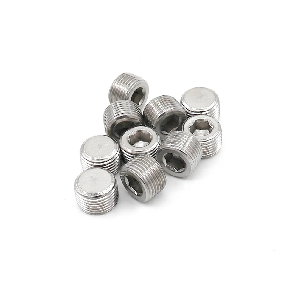 1/8 "1/4" 3/8 "1/2" 3/4 "1" 1 1/4 "1 1/2" 2 "BSP NPT Мужская потайная Торцевая вилка