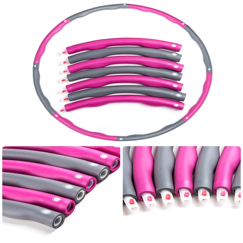 

Removable Hulacircle Yoga Waist Exercise Slimming Weight Fitness Equipment Hula Circle 8-Section Sport Reduce Weight Sport Hoop