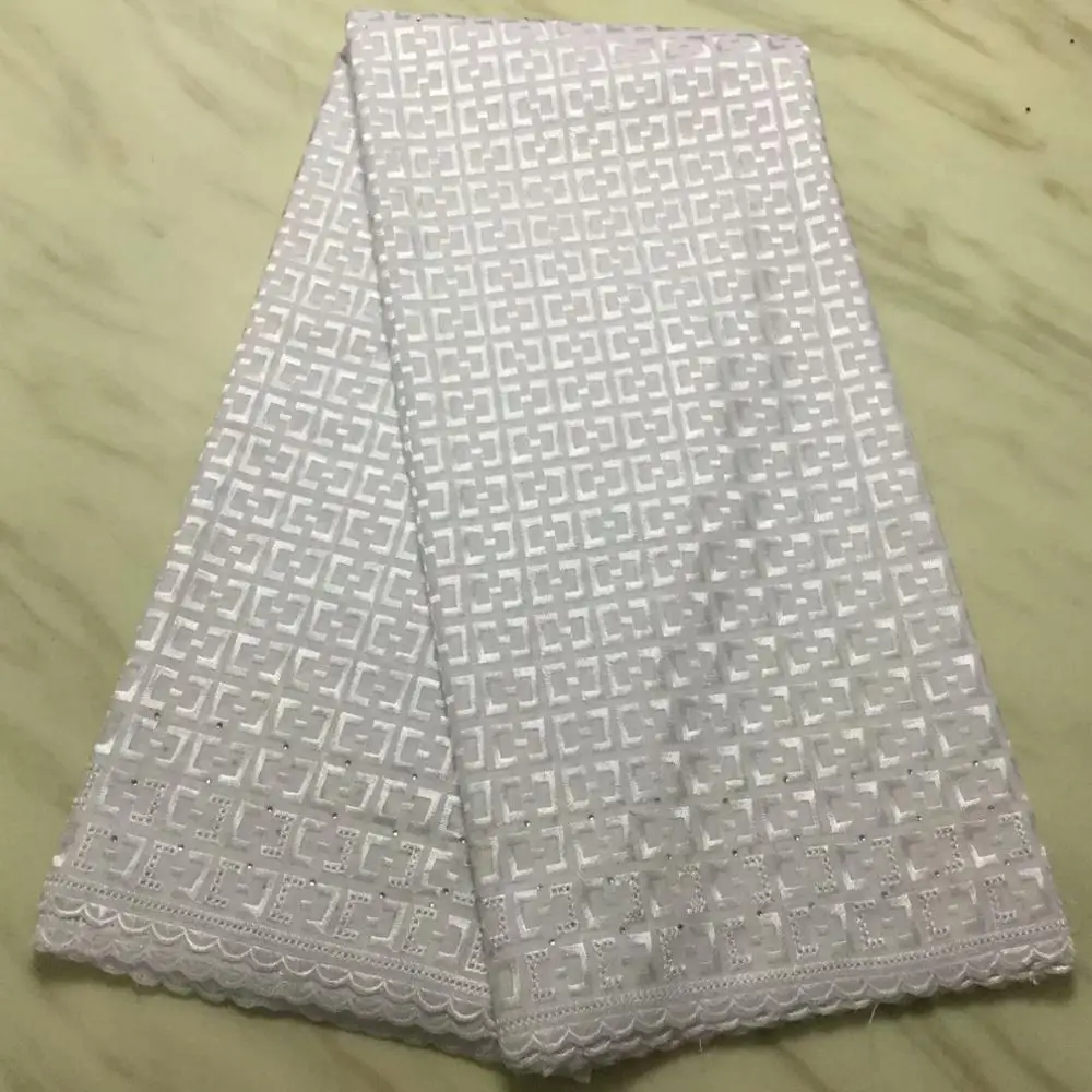 Best Selling Flower Soft Cotton Women Dress Swiss Voile Lace High Quality Embroidered Fabric DIY Trim Sewing African | Дом и сад