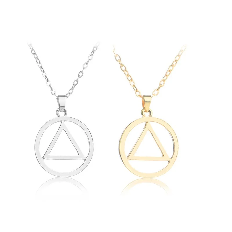 

Cute Circle Triangle Eminem Pendants Necklace