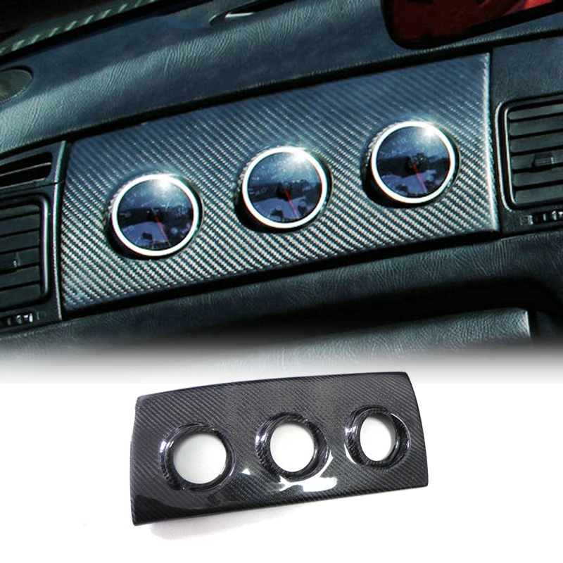 Автомобильный Стайлинг перчаточный ящик из углеродного волокна тройной Gauge Pod 52