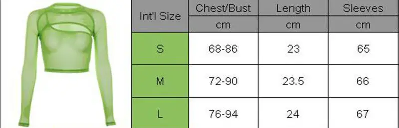 Лидер продаж Модные женские сексуальные длинные рукава сетчатый прозрачный