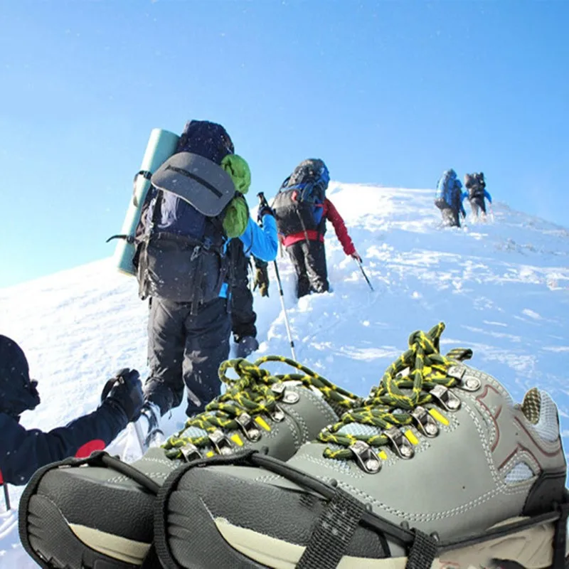 Уличные скобы из марганцевой стали 18 зубьев Нескользящие бахилы снежные когти