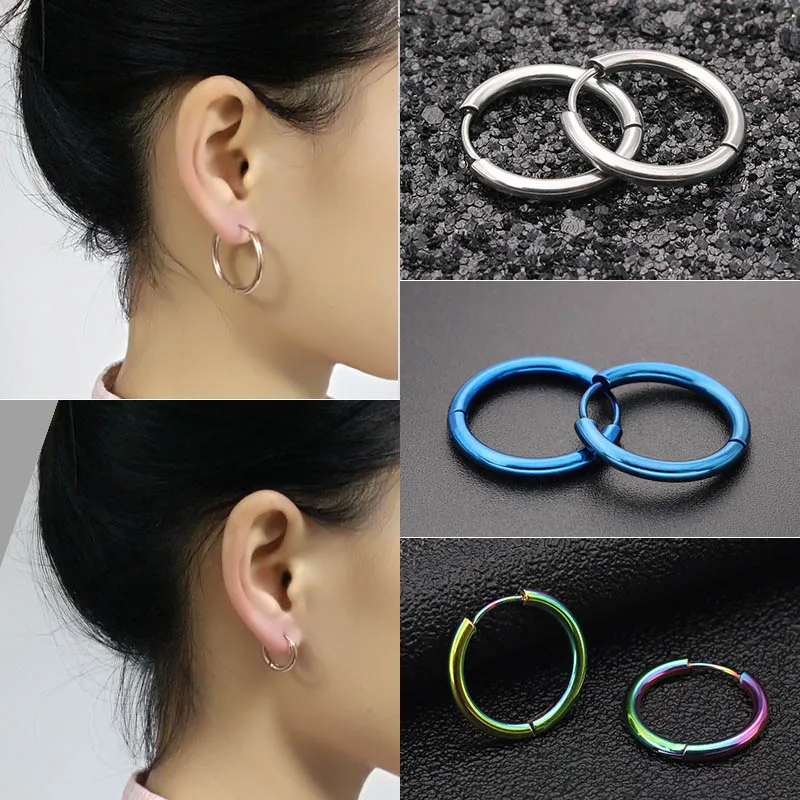 Комплект из 2 предметов в стиле панк нержавеющей стали с круглым циферблатом