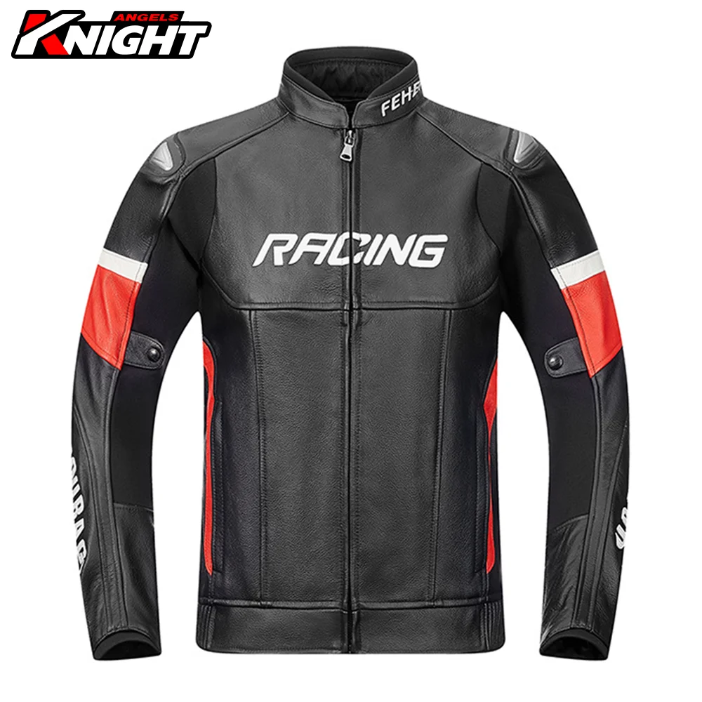 

Motorcycle Leather Jacket Motocross Waterproof Jacket Protection Removable Lining Breathable Mesh Keep Warm Racing Jacket M-4XL